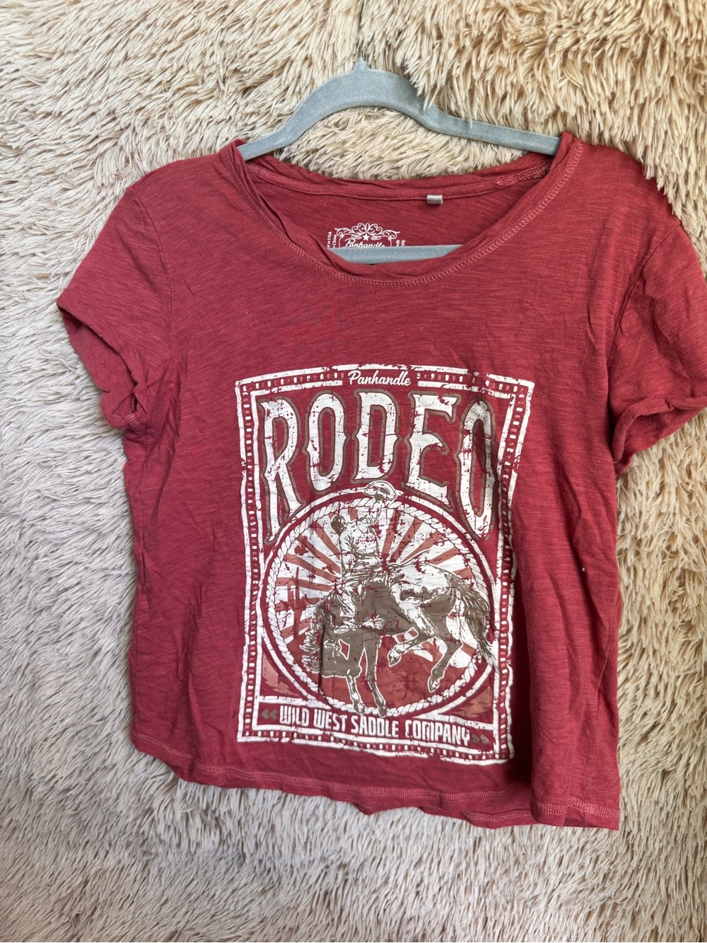 Rodeo Graphic Tee - Red Women’s Top